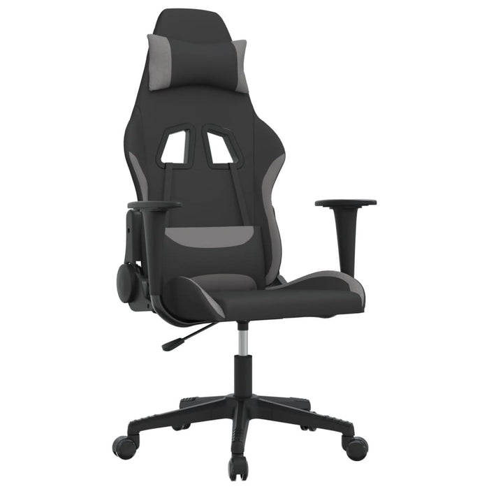 Sedia da Gaming Nero e Grigio Chiaro in Tessuto 3143734