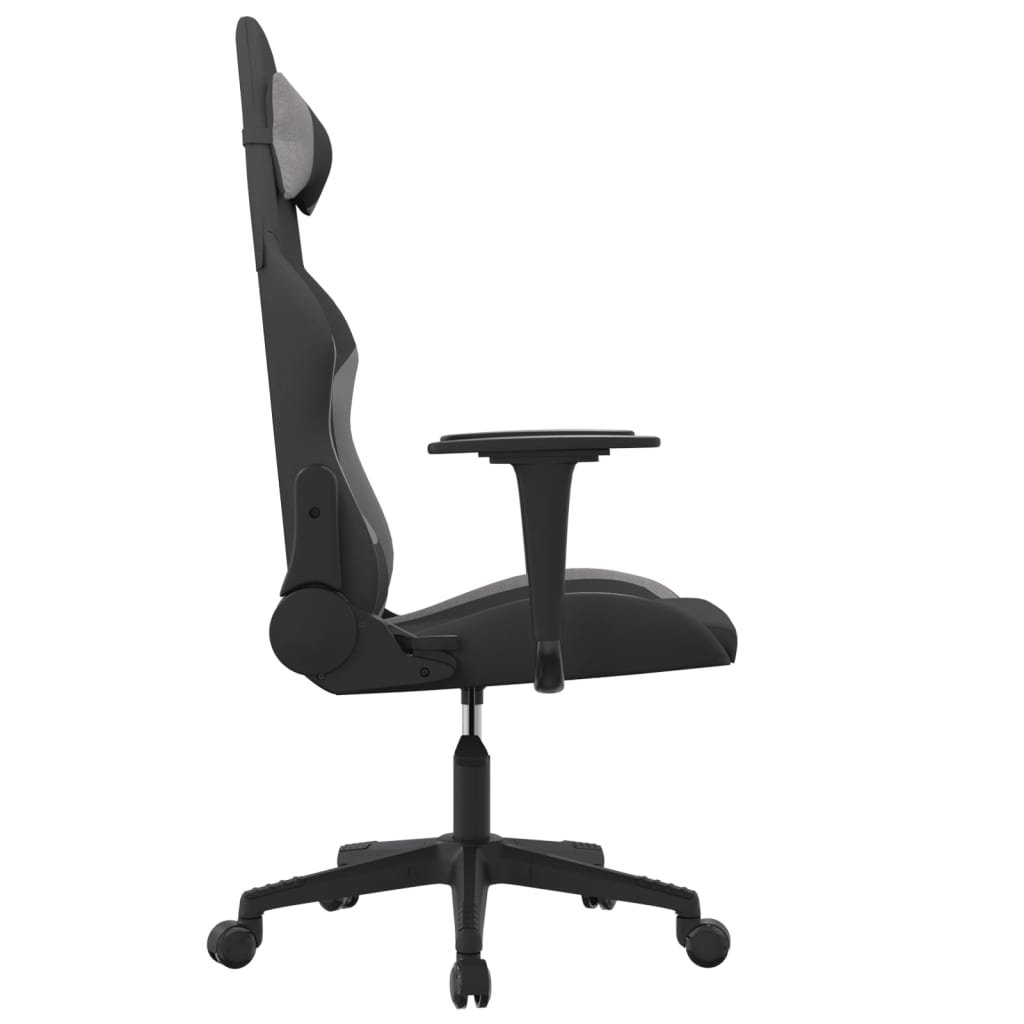Sedia da Gaming Nero e Grigio Chiaro in Tessuto 3143734