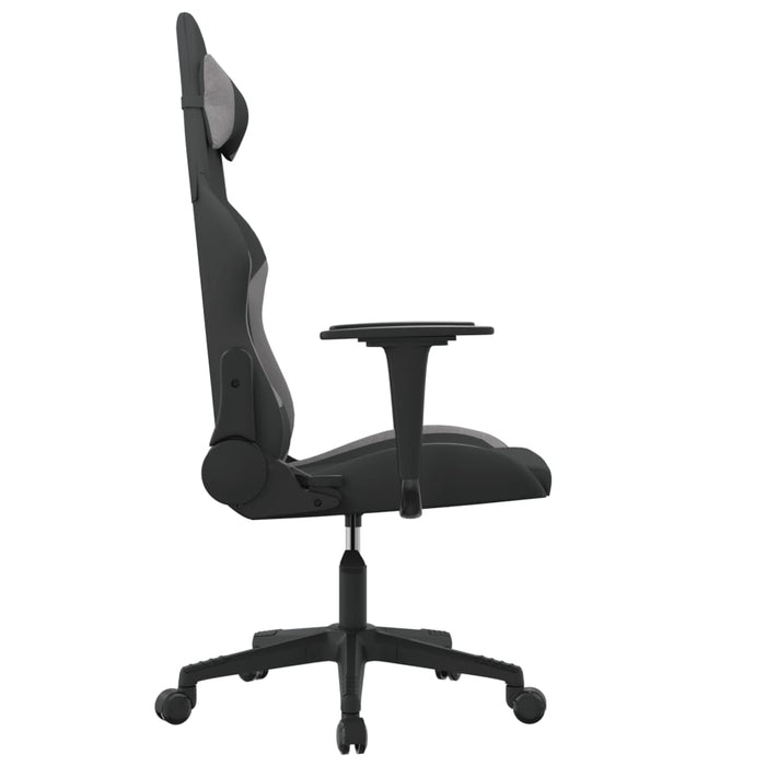 Sedia da Gaming Nero e Grigio Chiaro in Tessuto 3143734