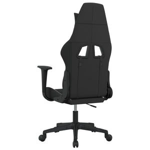 Sedia da Gaming Nero e Bianco in Tessuto 3143740