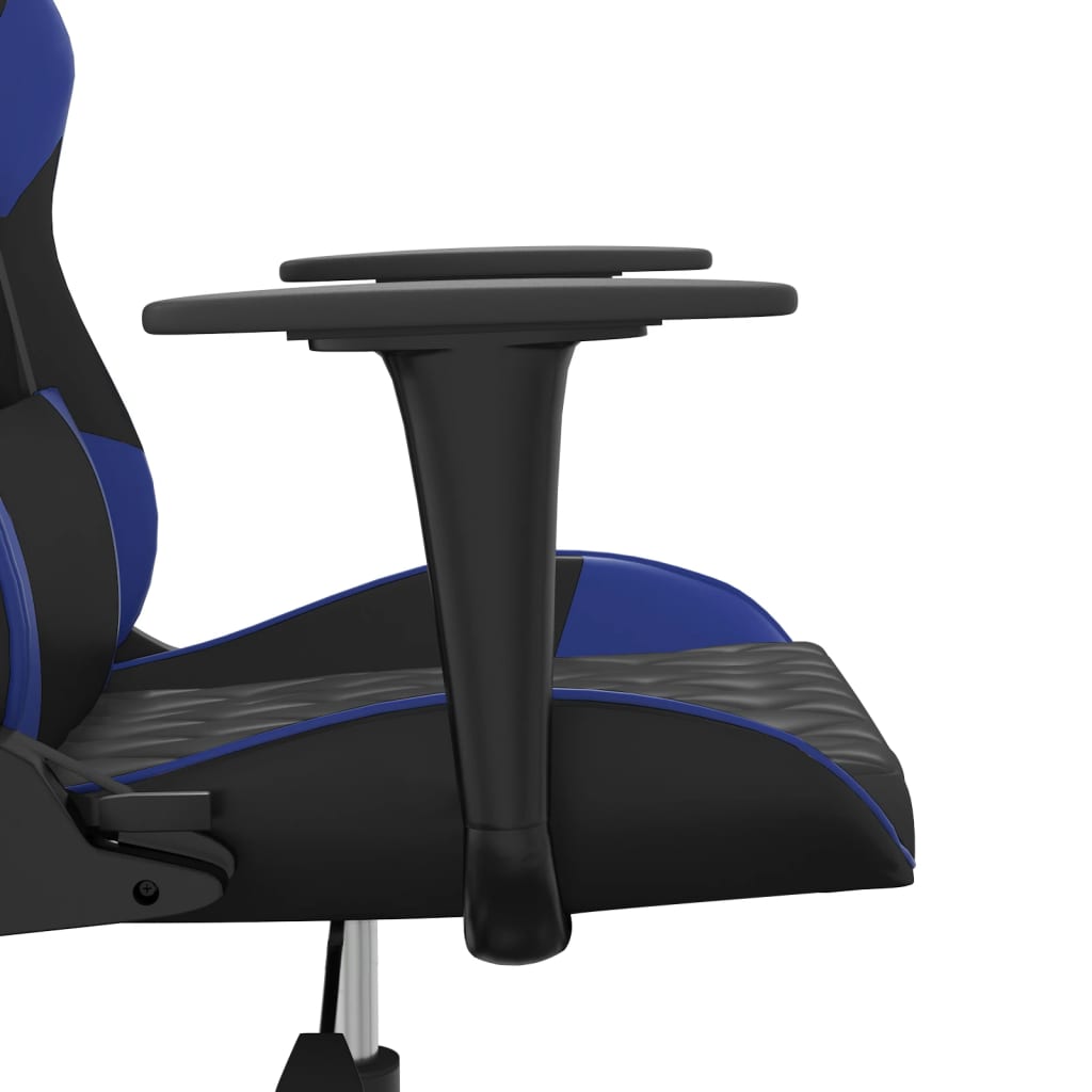 vidaXL Sedia da Gaming Nera e Blu in Similpelle