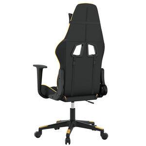 Sedia da Gaming Nera e Oro in Similpelle 3143755