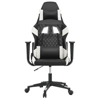 Sedia da Gaming Nero e Bianco in Similpelle 3143758
