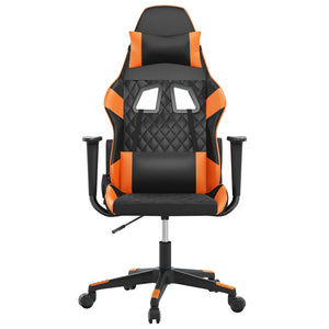 Sedia da Gaming Nero e Arancione in Similpelle 3143759