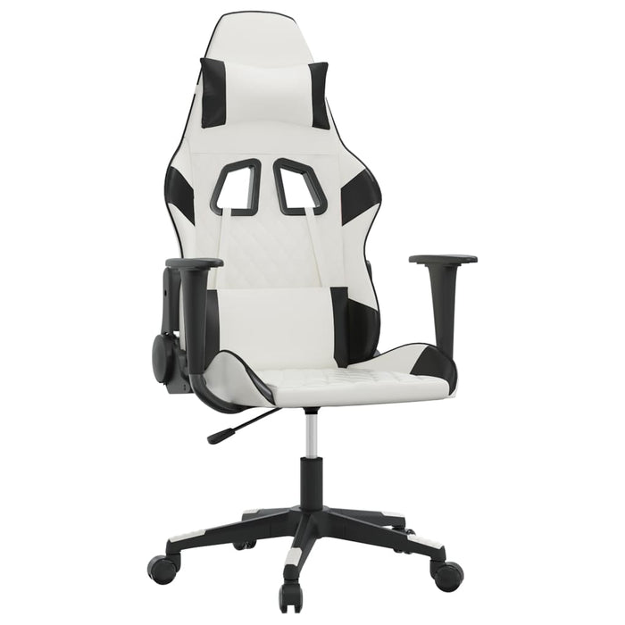 Sedia da Gaming Bianco e Nero in Similpelle 3143762
