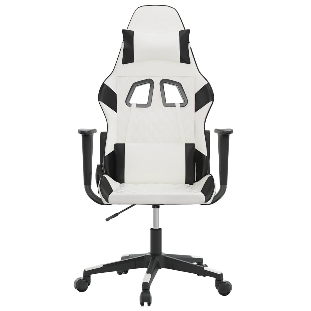 Sedia da Gaming Bianco e Nero in Similpelle 3143762