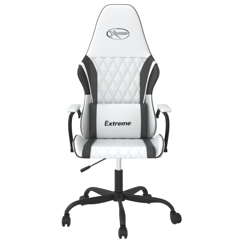 Sedia da Gaming Bianco e Nero in Similpelle 3143785