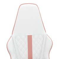 Sedia da Gaming Bianco e Rosa in Similpelle 3143795