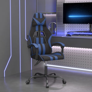 vidaXL Sedia da Gaming Nera e Blu in Similpelle