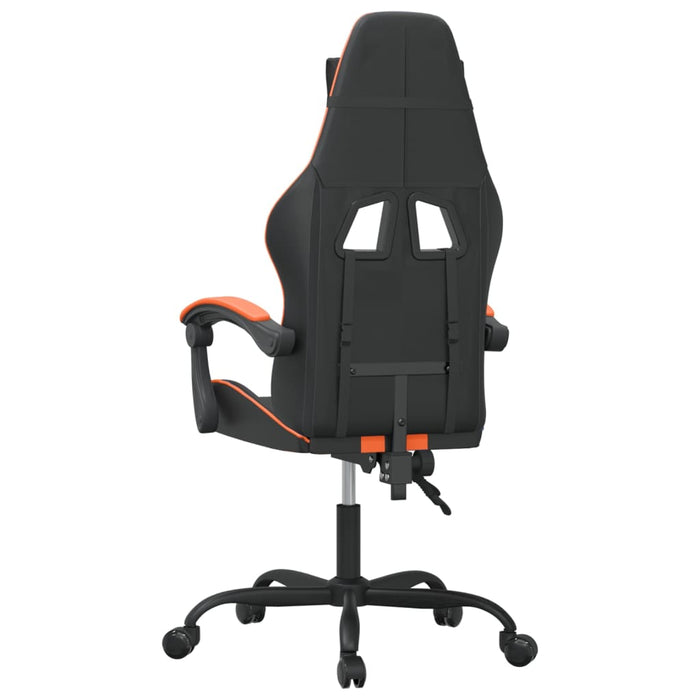 Sedia da Gaming Nero e Arancione in Similpelle 3143824