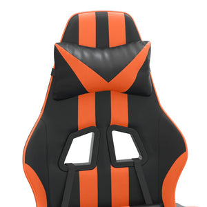 Sedia da Gaming Nero e Arancione in Similpelle 3143824