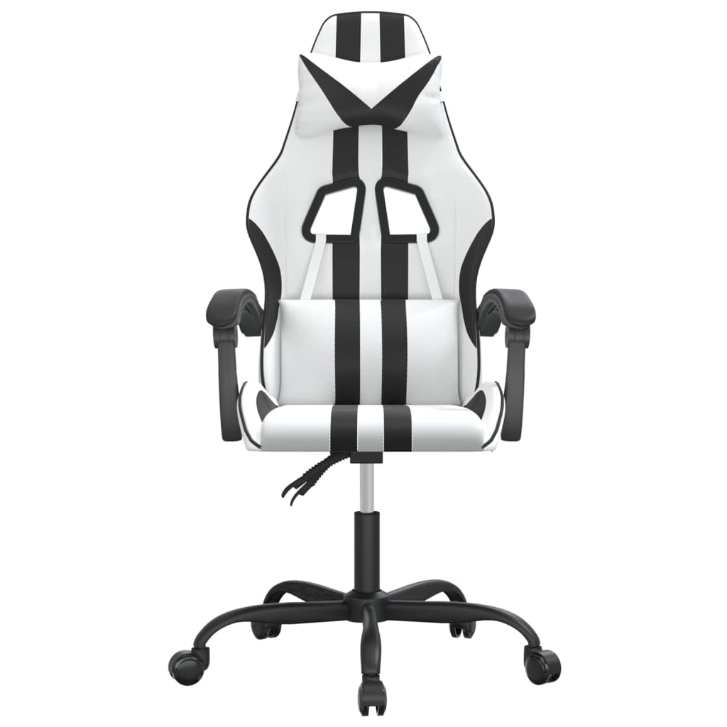 Sedia da Gaming Bianco e Nero in Similpelle 3143828