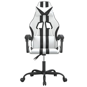 Sedia da Gaming Bianco e Nero in Similpelle 3143828