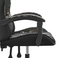 Sedia da Gaming Nero e Mimetico in Similpelle 3143829