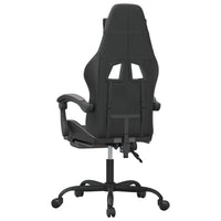 Sedia da Gaming con Poggiapiedi Nero e Grigio in Similpelle 3143834