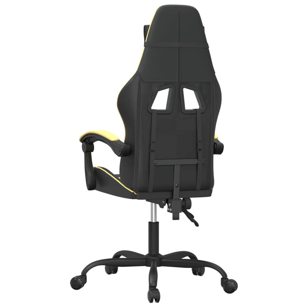Sedia da Gaming Nera e Oro in Similpelle cod mxl 64497