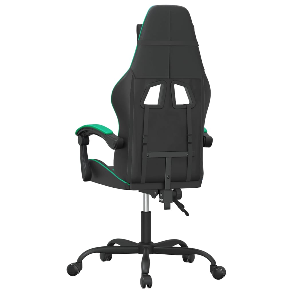 Sedia da Gaming Nera e Verde in Similpelle cod mxl 67580