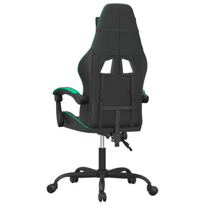 Sedia da Gaming Nera e Verde in Similpelle 3143845