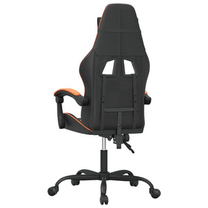 Sedia da Gaming Nero e Arancione in Similpelle cod mxl 58692
