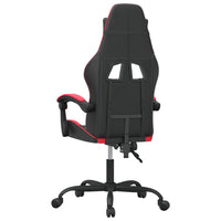 vidaXL Sedia da Gaming Nera e Rossa in Similpelle