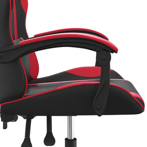 vidaXL Sedia da Gaming Nera e Rossa in Similpelle