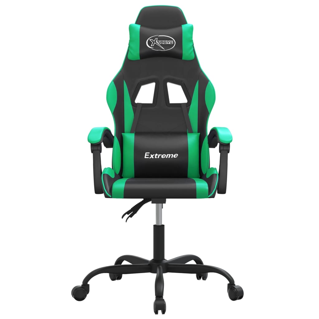 Sedia da Gaming Nera e Verde in Similpelle cod mxl 64779