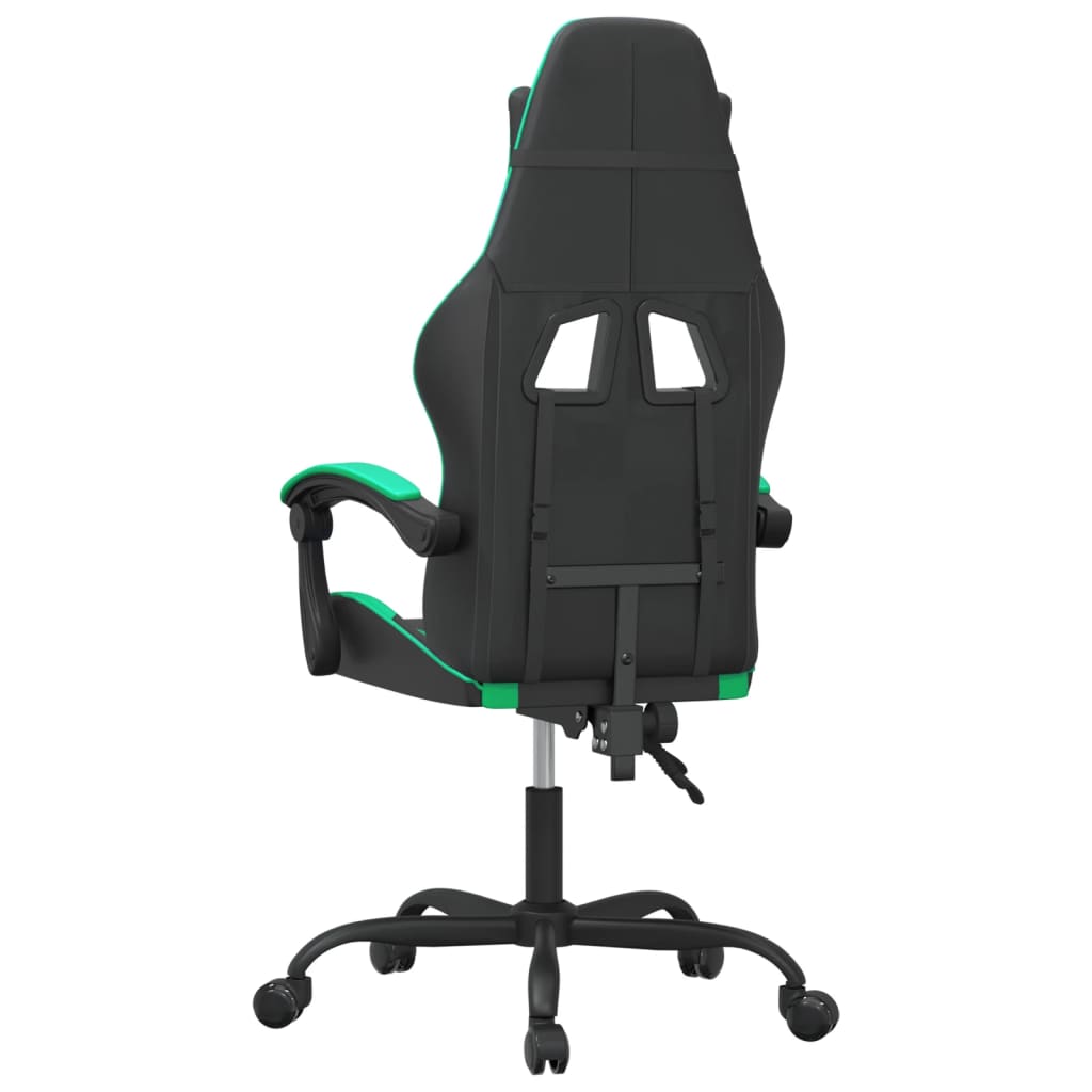 Sedia da Gaming Nera e Verde in Similpelle 3143869