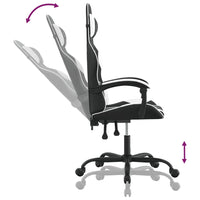 vidaXL Sedia da Gaming Nero e Bianco in Similpelle