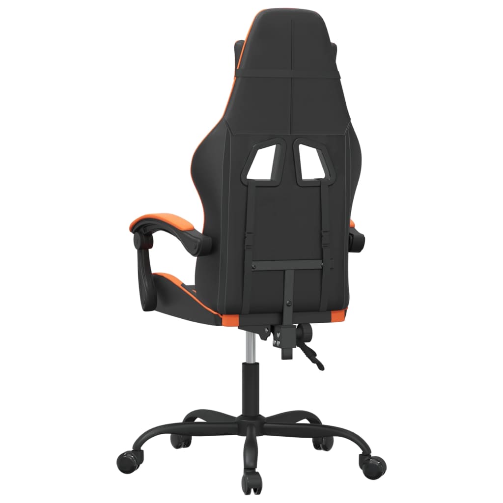 Sedia da Gaming Nero e Arancione in Similpelle 3143872