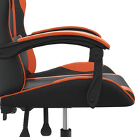 Sedia da Gaming Nero e Arancione in Similpelle 3143872