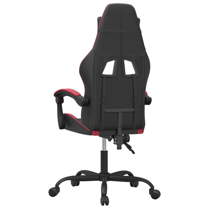 Sedia Gaming Nero e Rosso Vino in Similpelle cod mxl 64280