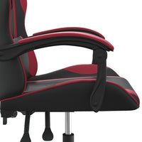 Sedia Gaming Nero e Rosso Vino in Similpelle cod mxl 64280