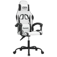 Sedia da Gaming Bianco e Nero in Similpelle 3143876