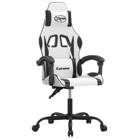 Sedia da Gaming Bianco e Nero in Similpelle 3143876