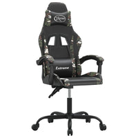 Sedia da Gaming Nero e Mimetico in Similpelle cod mxl 63276
