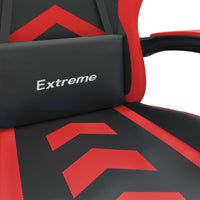 vidaXL Sedia da Gaming Nera e Rossa in Similpelle
