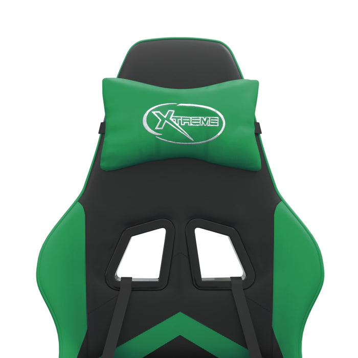 Sedia da Gaming Nera e Verde in Similpelle 3143893
