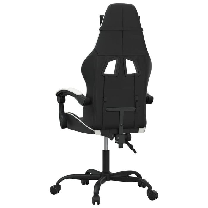 Sedia da Gaming Nero e Bianco in Similpelle 3143895