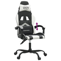 Sedia da Gaming Nero e Bianco in Similpelle 3143895
