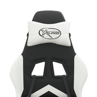 vidaXL Sedia da Gaming Nero e Bianco in Similpelle