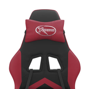 Sedia Gaming Nero e Rosso Vino in Similpelle cod mxl 65044