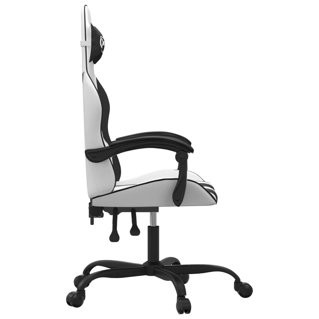 Sedia da Gaming Bianco e Nero in Similpelle 3143900