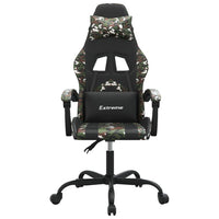 Sedia da Gaming Nero e Mimetico in Similpelle 3143901