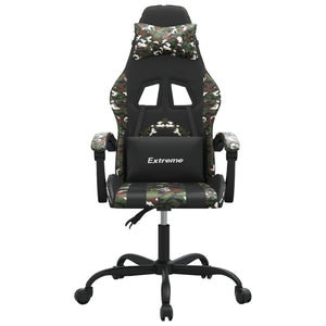 Sedia da Gaming Nero e Mimetico in Similpelle 3143901