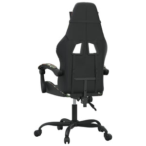 Sedia da Gaming Nero e Mimetico in Similpelle 3143901