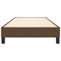 Giroletto a Molle Marrone Scuro 90x190 cm in Tessuto