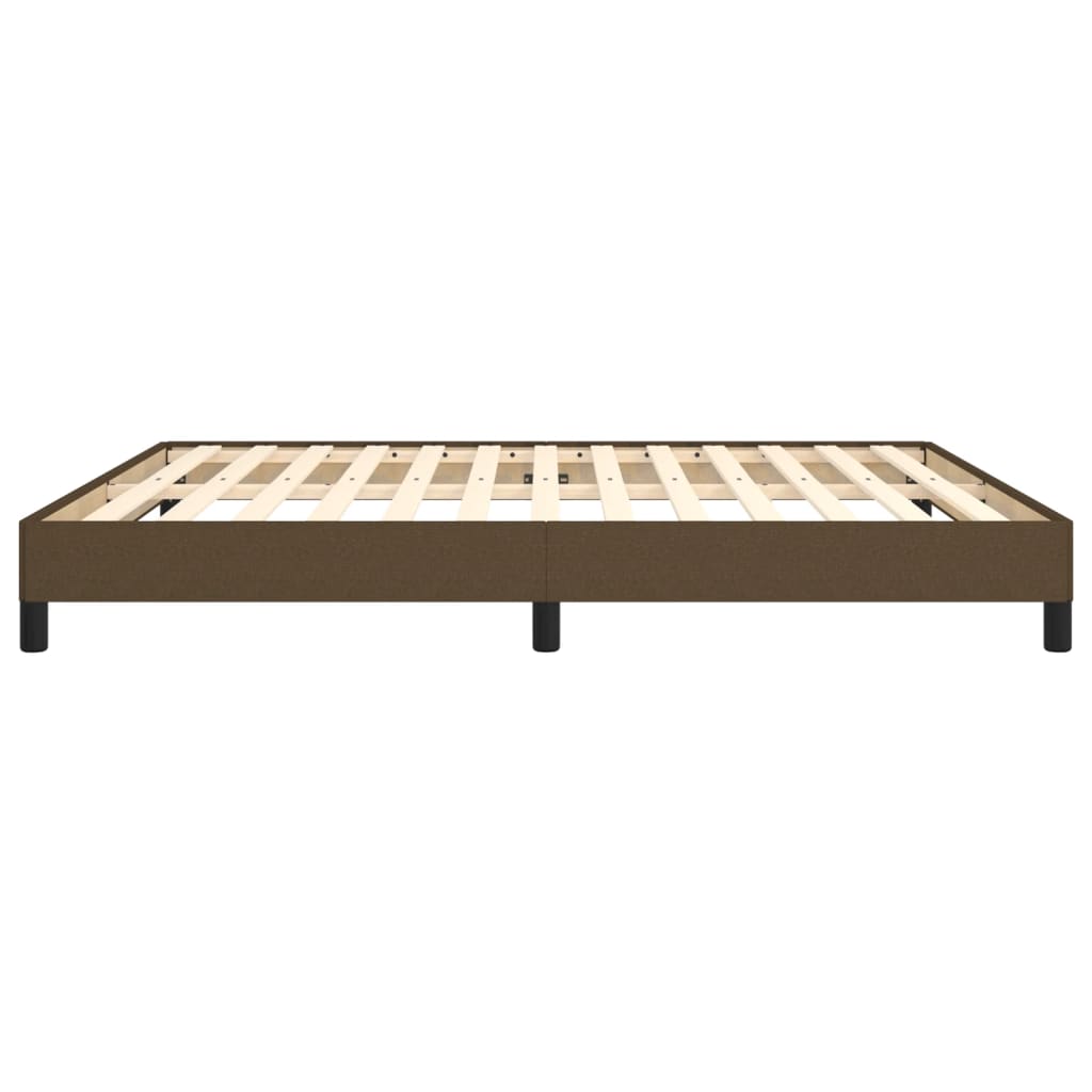 Giroletto senza Materasso Marrone Scuro 180x200 cm Tessuto 3120535