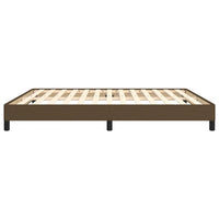 Giroletto senza Materasso Marrone Scuro 180x200 cm Tessuto 3120535