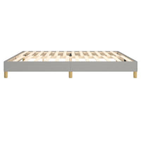 Giroletto senza Materasso Grigio Chiaro 200x200 cm Tessuto 3120638