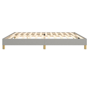 Giroletto senza Materasso Grigio Chiaro 200x200 cm Tessuto 3120638